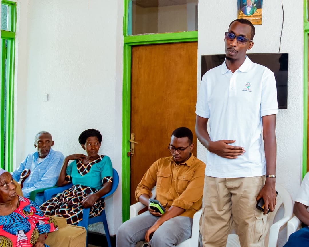A Hidden Souls team member speaking during a home visit