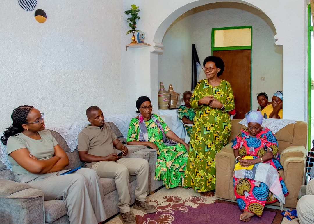 A Hidden Souls team member visiting elders in their home